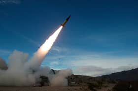 U.S. soldiers conduct live-fire testing of early versions of the Army Tactical Missile System in December 2021 at White Sands Missile Range in New Mexico.
