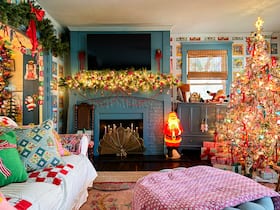 Erika Kikola's maximalist home, in full Tacky Christmas glory, in Pennsylvania. (Erika Kikola)