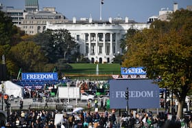 The Ellipse in front of the White House on Tuesday. (Astrid Riecken for The Washington Post)